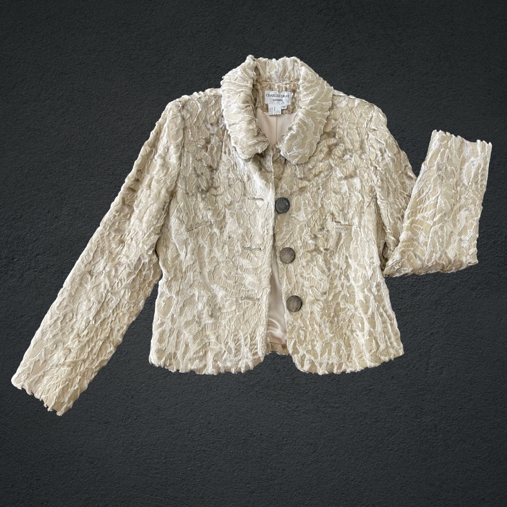 Charles Gray Faux Fur Jacket | size M